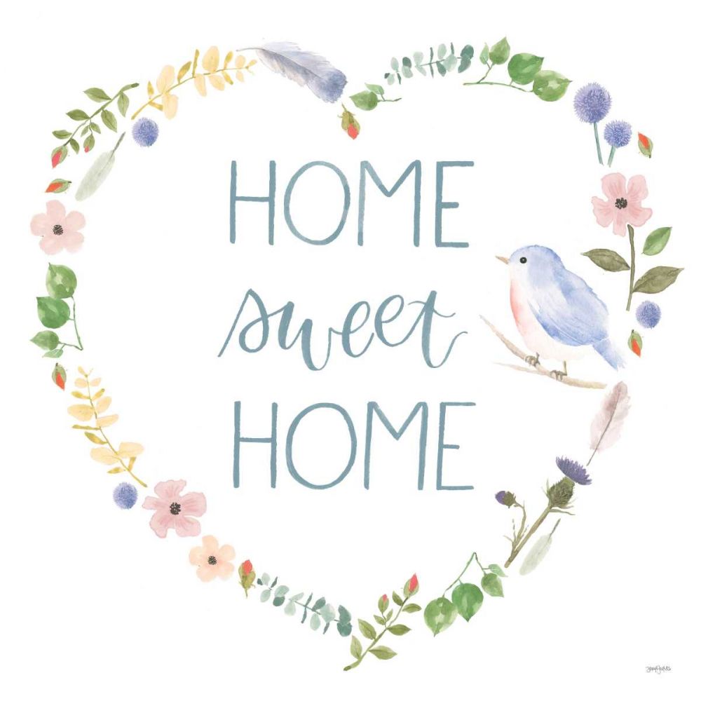 Spring Sentiments VIII on White art print by Jenaya Jackson for $57.95 CAD