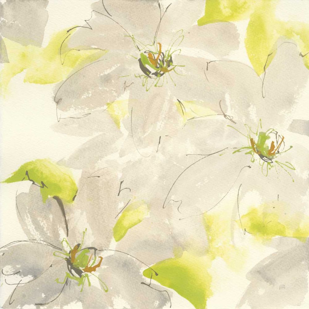 Dancing Clematis I art print by Chris Paschke for $57.95 CAD