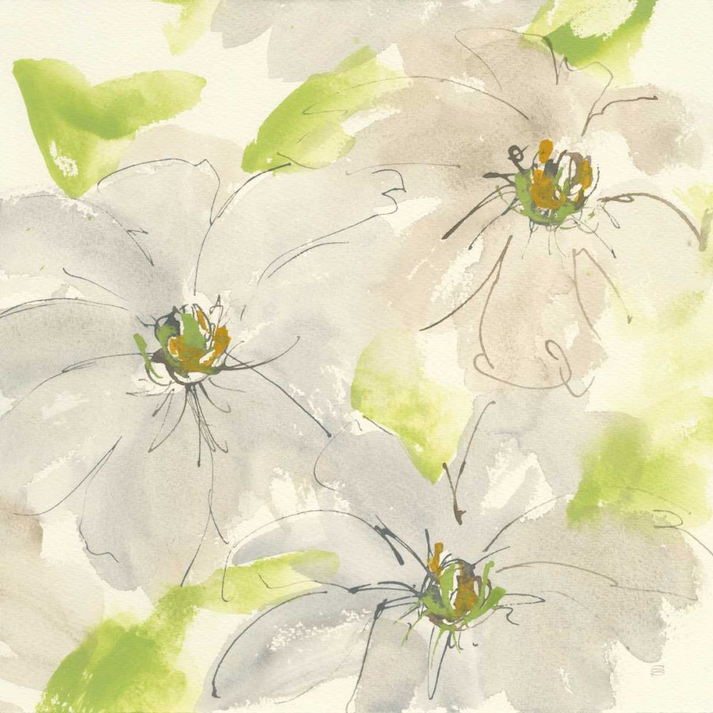 Dancing Clematis II art print by Chris Paschke for $57.95 CAD