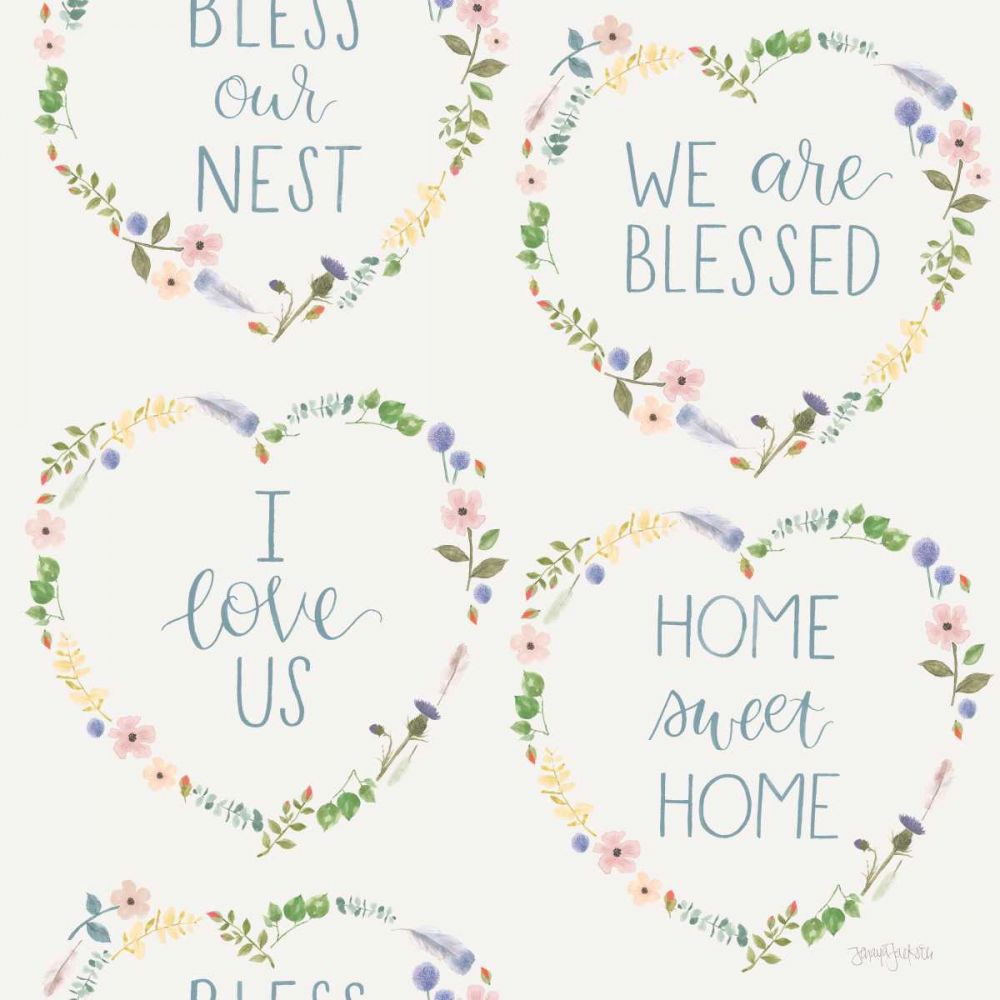 Spring Sentiments Pattern VIIB art print by Jenaya Jackson for $57.95 CAD
