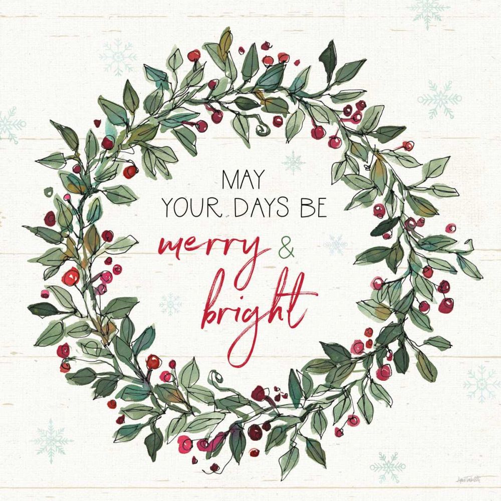 Holiday on the Farm IX Merry and Bright art print by Anne Tavoletti for $57.95 CAD