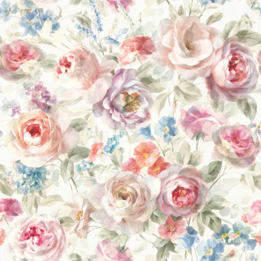Cottage Garden Pattern I art print by Danhui Nai for $57.95 CAD