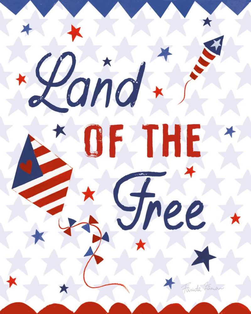 America The Beautiful IV art print by Farida Zaman for $57.95 CAD