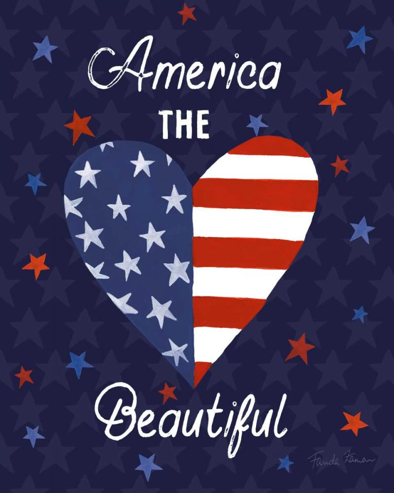 America The Beautiful VI art print by Farida Zaman for $57.95 CAD