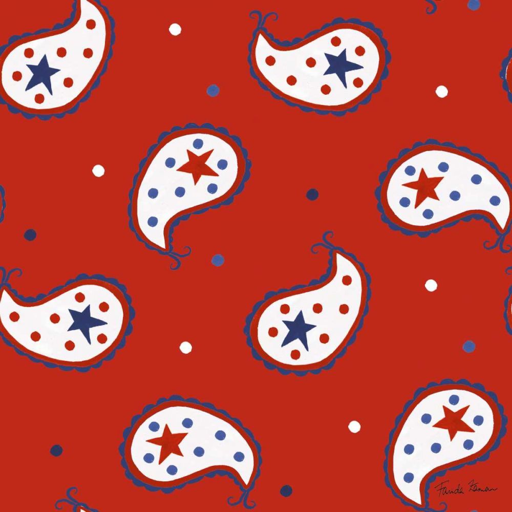 America the Beautiful Pattern I B art print by Farida Zaman for $57.95 CAD