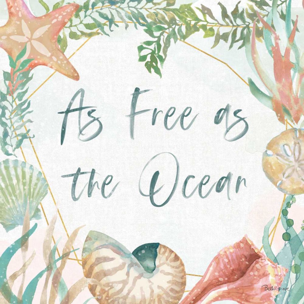 Watercolor Coast II art print by Beth Grove for $57.95 CAD