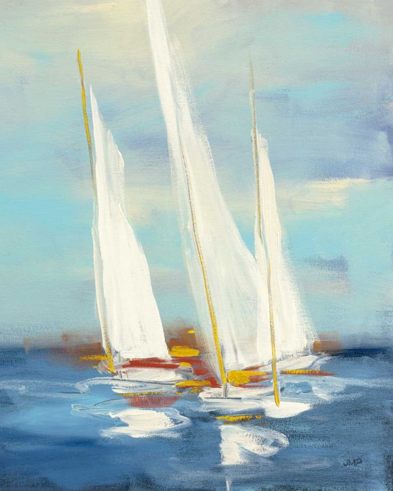 Summer Regatta III Red Yellow art print by Julia Purinton for $57.95 CAD