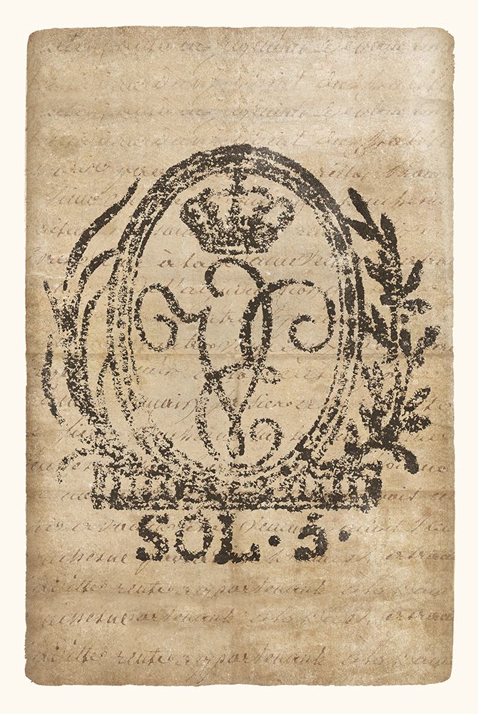 Vintage Seal III Antique Border v3 art print by Wild Apple Portfolio for $57.95 CAD