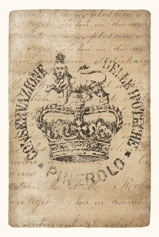 Vintage Seal IV Antique Border v3 art print by Wild Apple Portfolio for $57.95 CAD