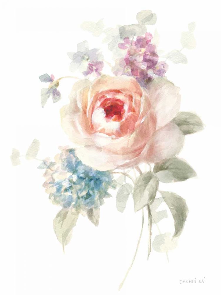 Cottage Garden III on White art print by Danhui Nai for $57.95 CAD