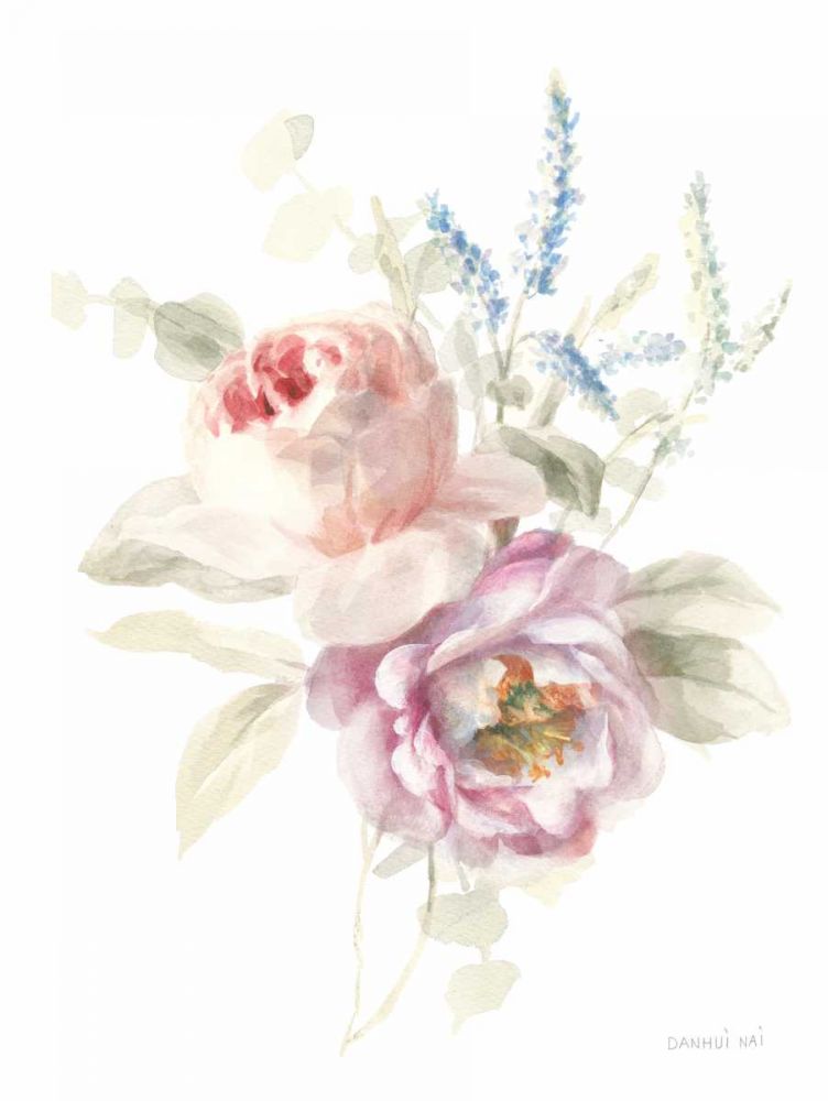 Cottage Garden V on White art print by Danhui Nai for $57.95 CAD
