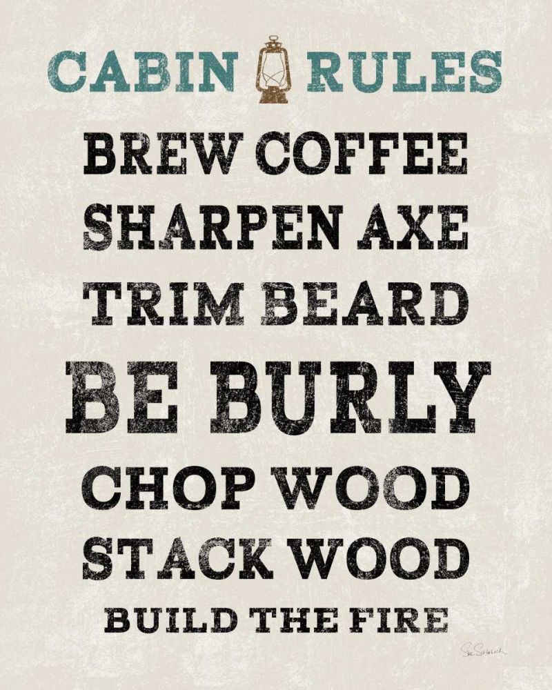 Cabin Life V art print by Sue Schlabach for $57.95 CAD