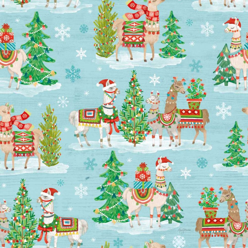 Lovely Llamas Christmas Step 07 art print by Mary Urban for $57.95 CAD