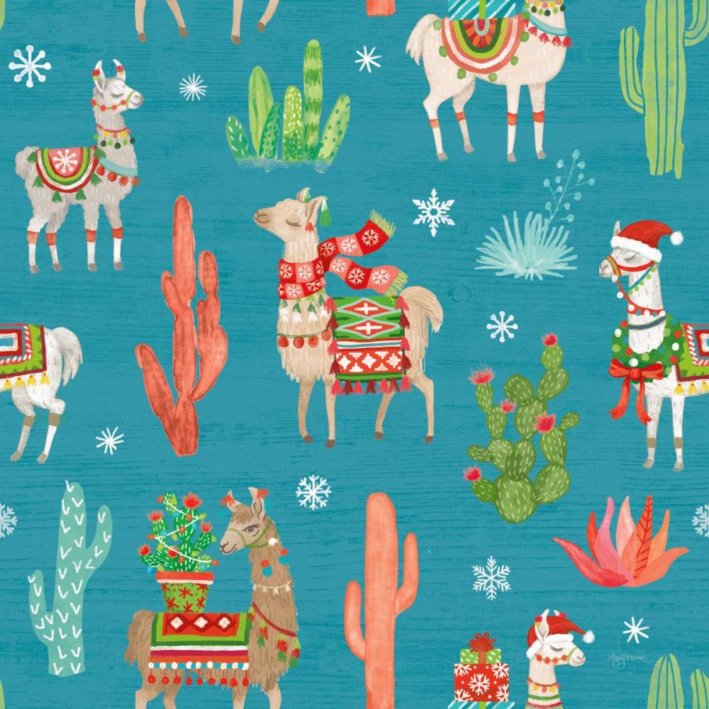 Lovely Llamas Christmas Step 06B art print by Mary Urban for $57.95 CAD