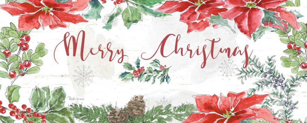 Farmhouse Holidays Merry Christmas art print by Beth Grove for $57.95 CAD