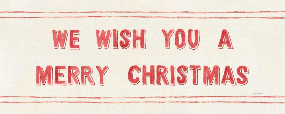 Floursack Holiday Bright Mery Christmas art print by Danhui Nai for $57.95 CAD