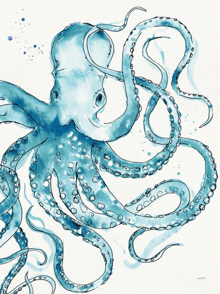 Deep Sea VIII v2 Teal art print by Anne Tavoletti for $57.95 CAD
