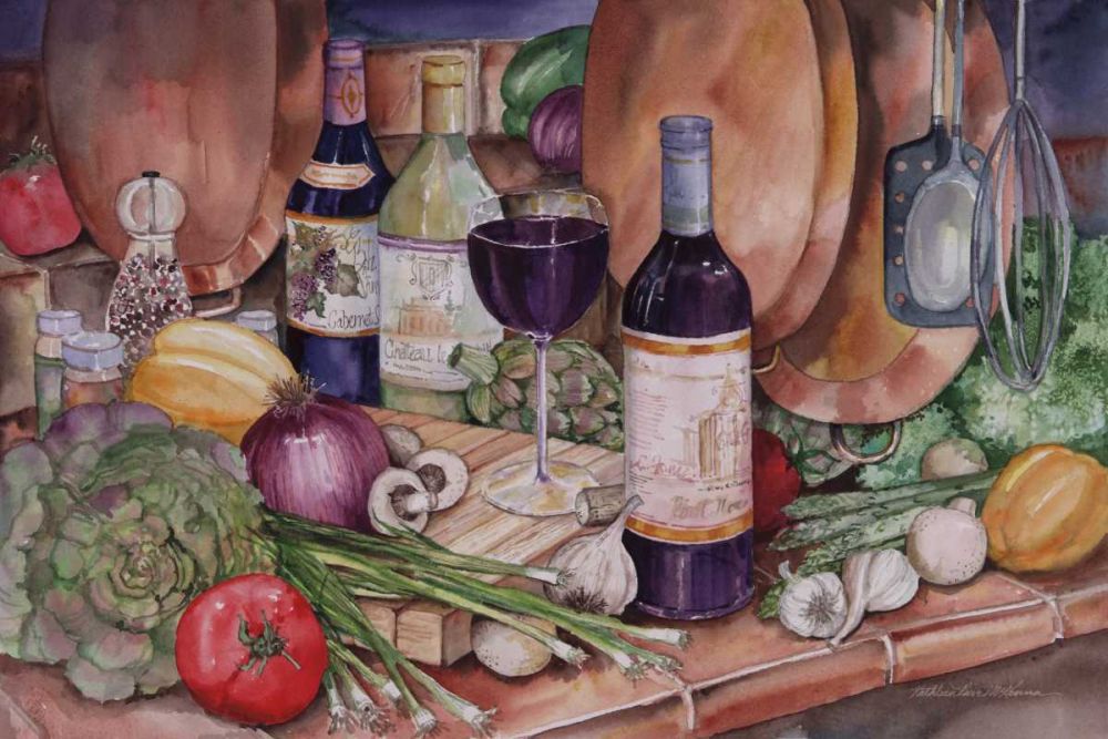 Gourmet Night art print by Kathleen Parr McKenna for $57.95 CAD