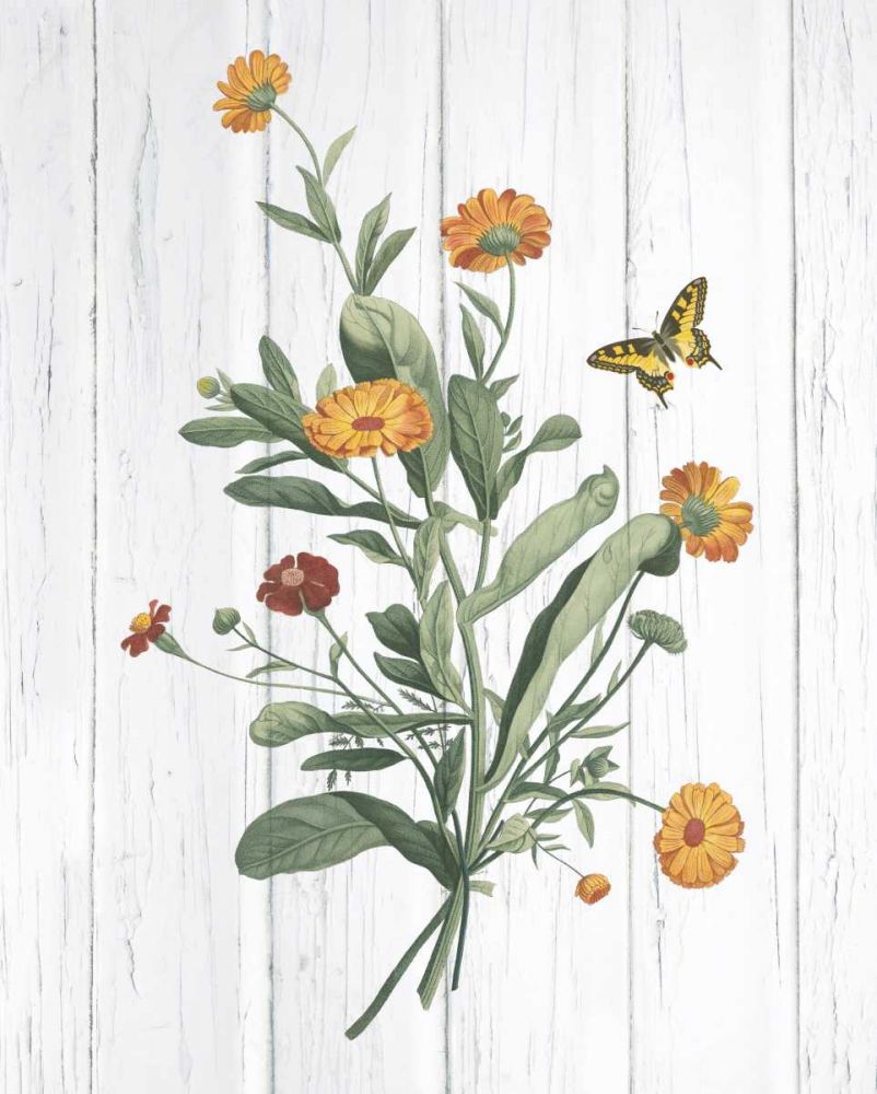 Botanical Bouquet on Wood IV art print by Wild Apple Portfolio for $57.95 CAD