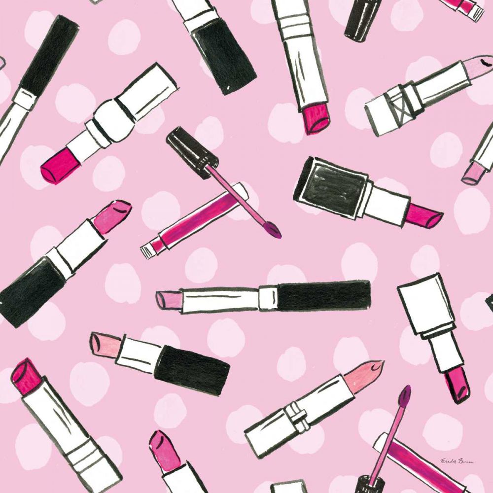 Think Pink Pattern IVA art print by Farida Zaman for $57.95 CAD