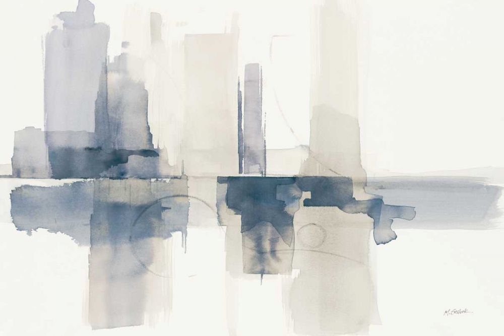 Improvisation II Navy art print by Mike Schick for $57.95 CAD