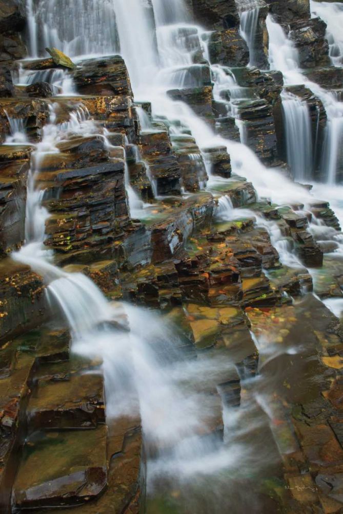 Falls on McDonald Creek color art print by Alan Majchrowicz for $57.95 CAD