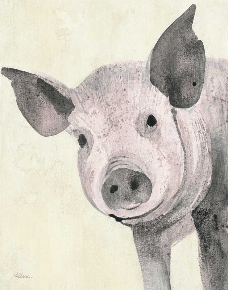 Oink Pink Crop art print by Albena Hristova for $57.95 CAD