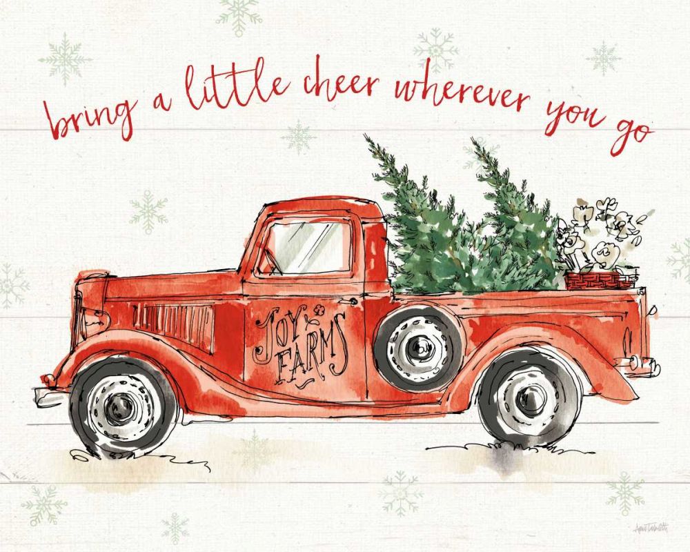 Modern Farmhouse VIII Christmas art print by Anne Tavoletti for $57.95 CAD