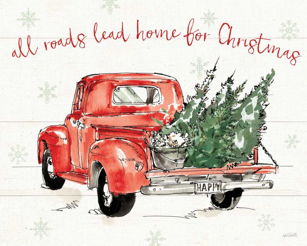 Modern Farmhouse IX Christmas art print by Anne Tavoletti for $57.95 CAD