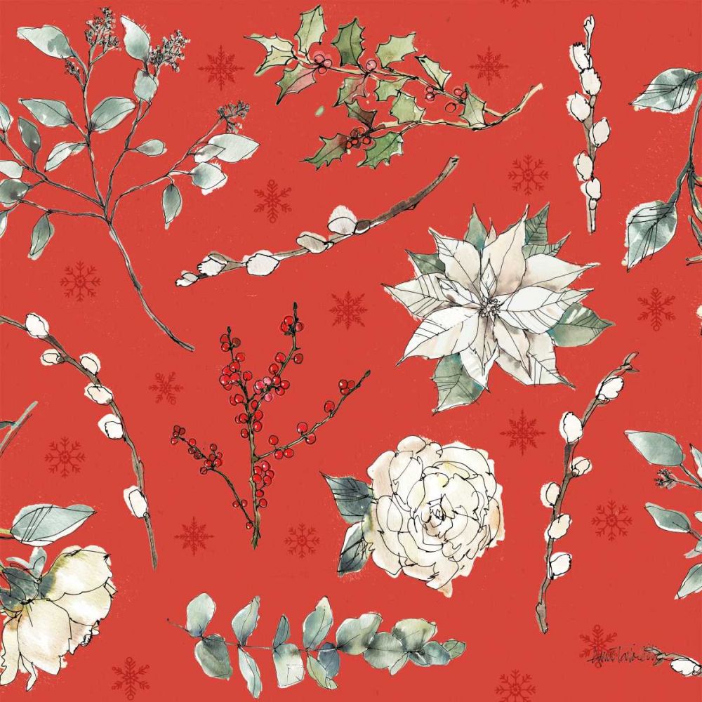 Modern Farmhouse Pattern IB Christmas art print by Anne Tavoletti for $57.95 CAD