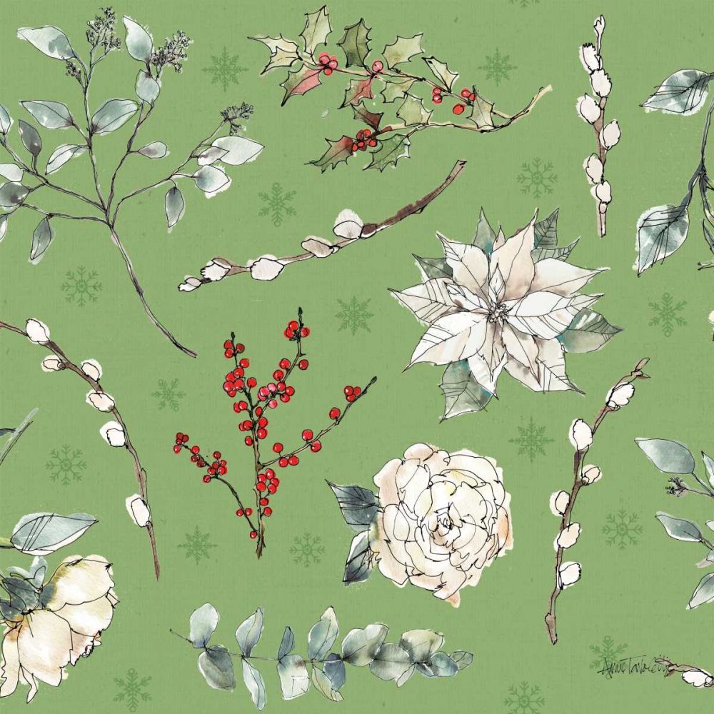 Modern Farmhouse Pattern IC Christmas art print by Anne Tavoletti for $57.95 CAD