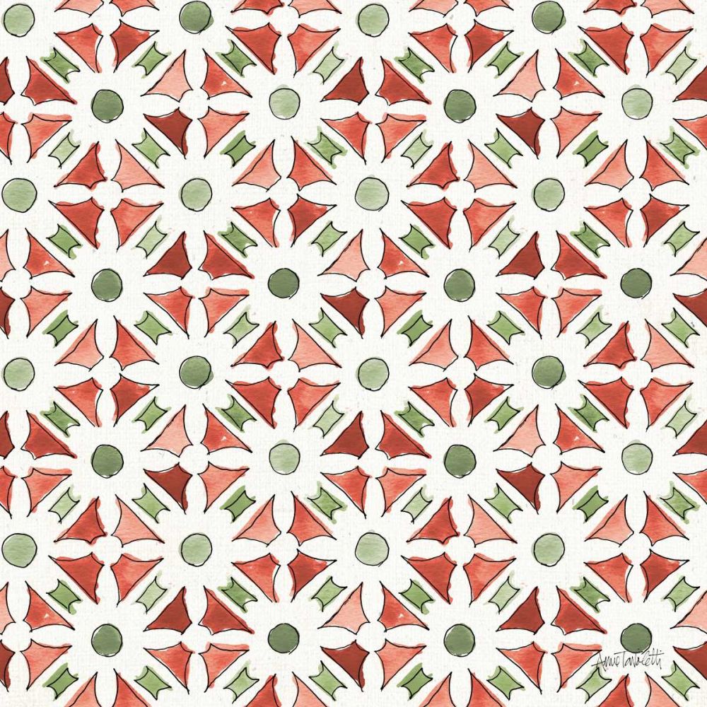 Modern Farmhouse Pattern IIA Christmas art print by Anne Tavoletti for $57.95 CAD