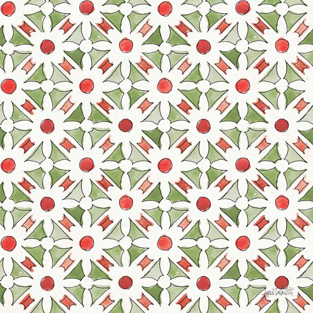 Modern Farmhouse Pattern IIB Christmas art print by Anne Tavoletti for $57.95 CAD
