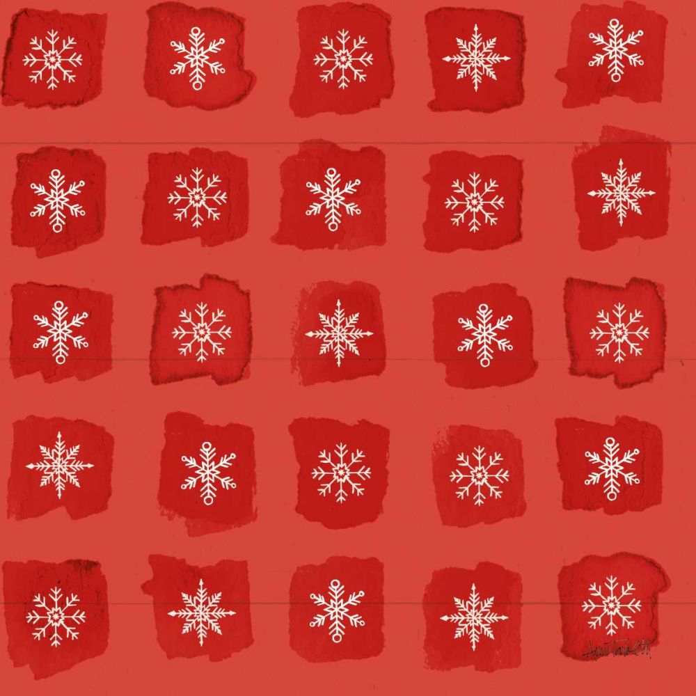 Modern Farmhouse Pattern VIIIC Christmas art print by Anne Tavoletti for $57.95 CAD