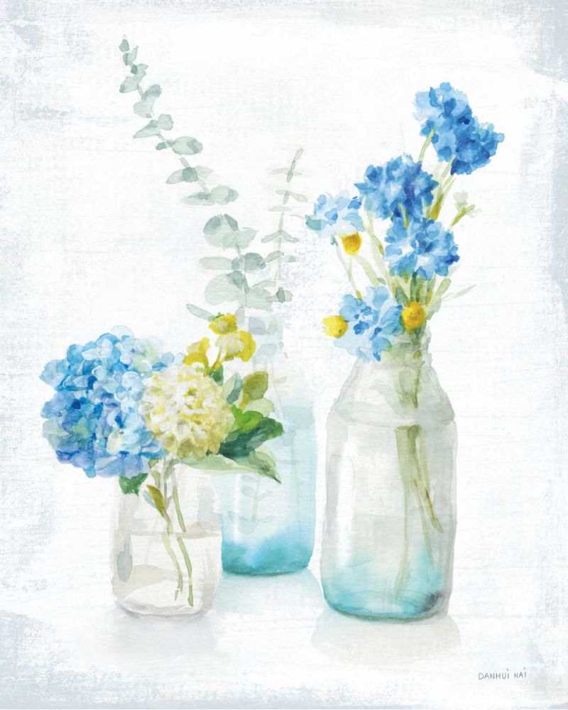 Beach Cottage Florals III - No Shells art print by Danhui Nai for $57.95 CAD