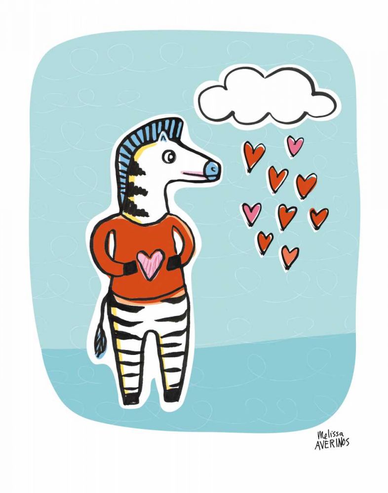 Wild About You Zebra art print by Melissa Averinos for $57.95 CAD