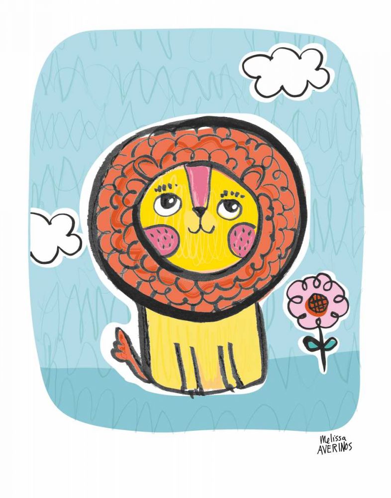 Wild About You Lion art print by Melissa Averinos for $57.95 CAD