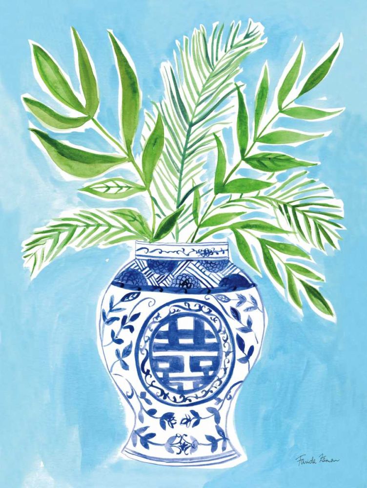 Elegant Chinoiserie II art print by Farida Zaman for $57.95 CAD