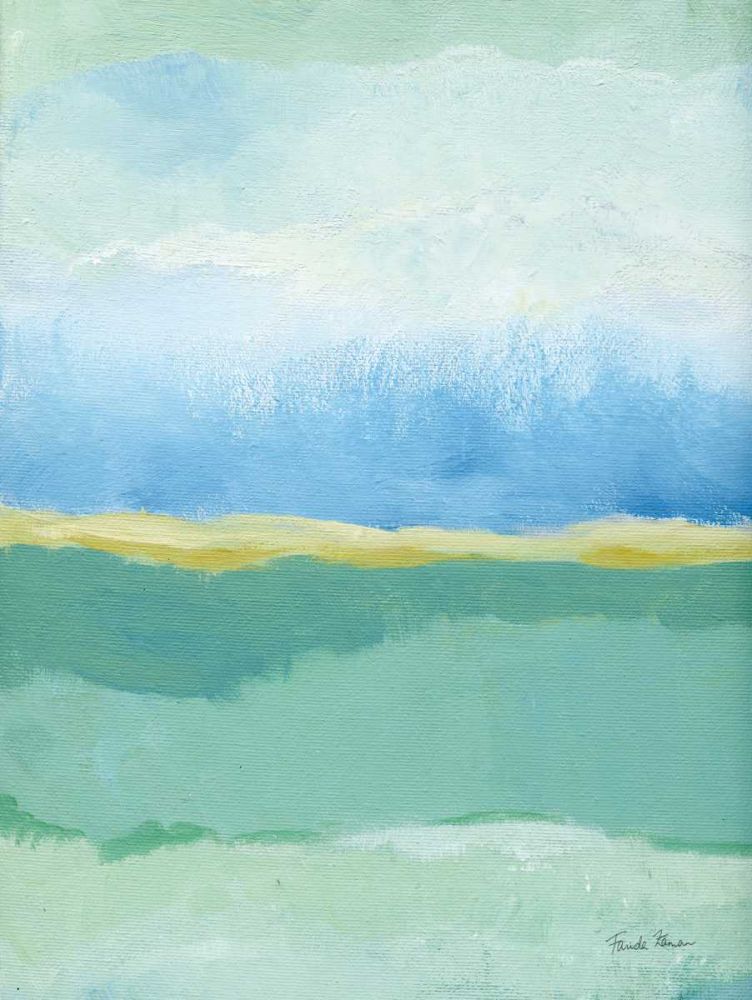 Coastal Bliss I art print by Farida Zaman for $57.95 CAD