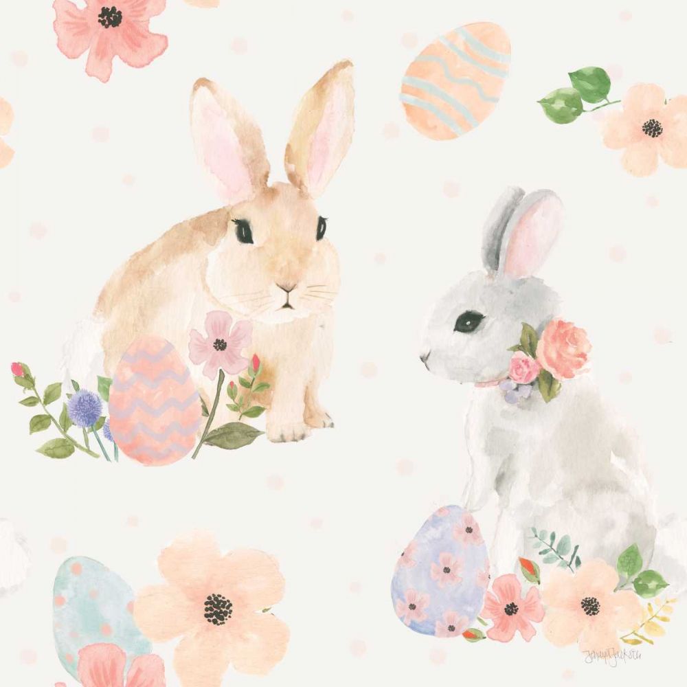 Spring Sentiments Pattern IIIB Eggs art print by Jenaya Jackson for $57.95 CAD