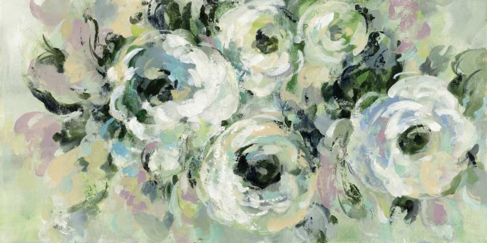 Sage and Lavender Peonies art print by Silvia Vassileva for $57.95 CAD