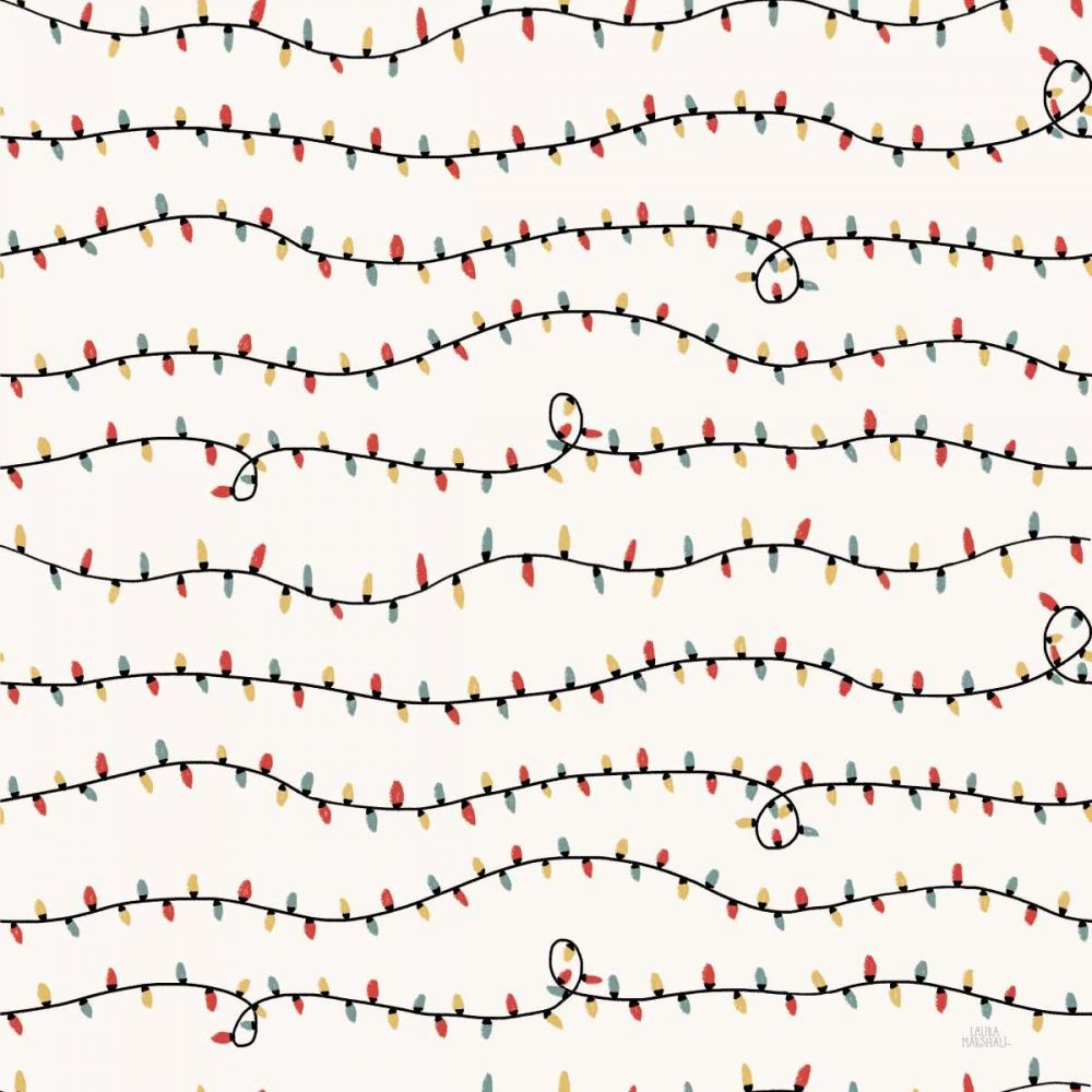Christmas Village Pattern V art print by Laura Marshall for $57.95 CAD