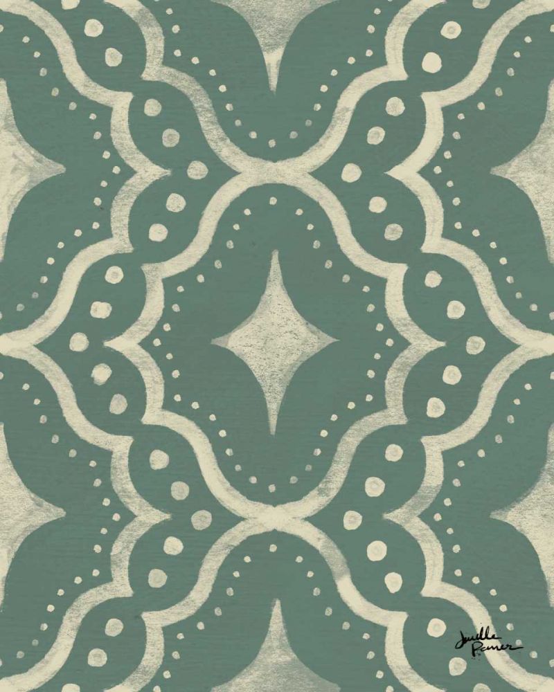 Blue Botanical Pattern IVD art print by Janelle Penner for $57.95 CAD
