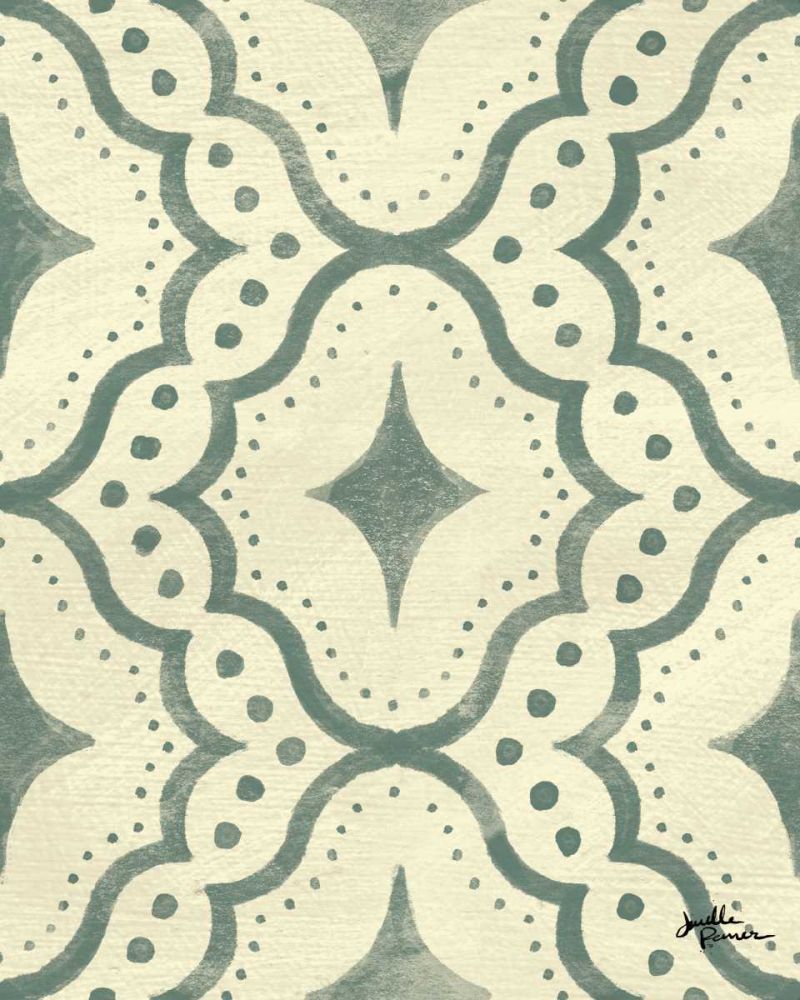 Blue Botanical Pattern VD art print by Janelle Penner for $57.95 CAD