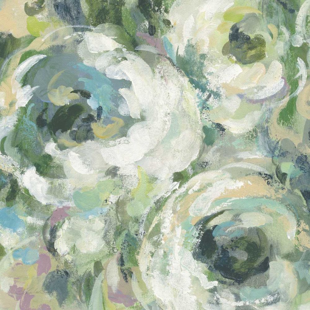 Sage and Lavender Peonies II Light art print by Silvia Vassileva for $57.95 CAD