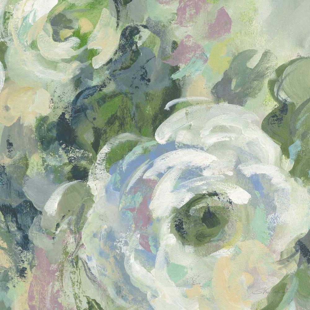 Sage and Lavender Peonies III Light art print by Silvia Vassileva for $57.95 CAD