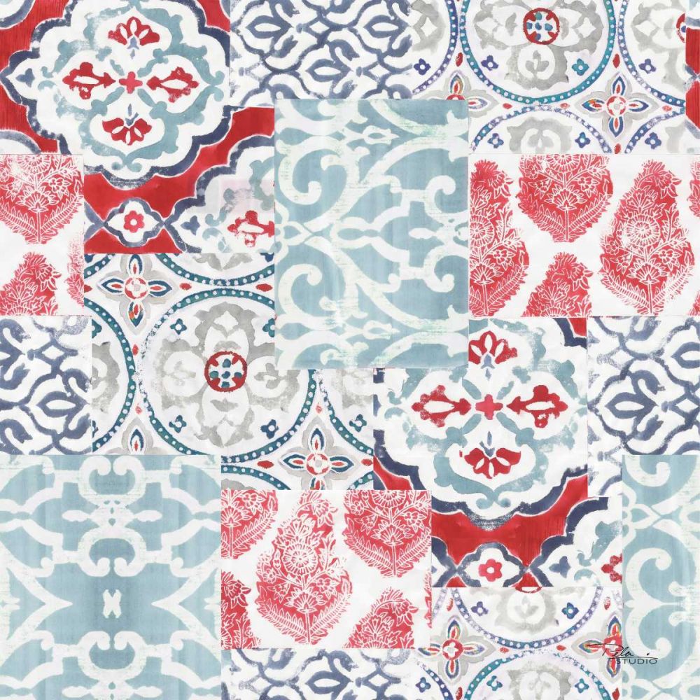 Bazaar Patchwork Pattern I art print by Pela Studio for $57.95 CAD