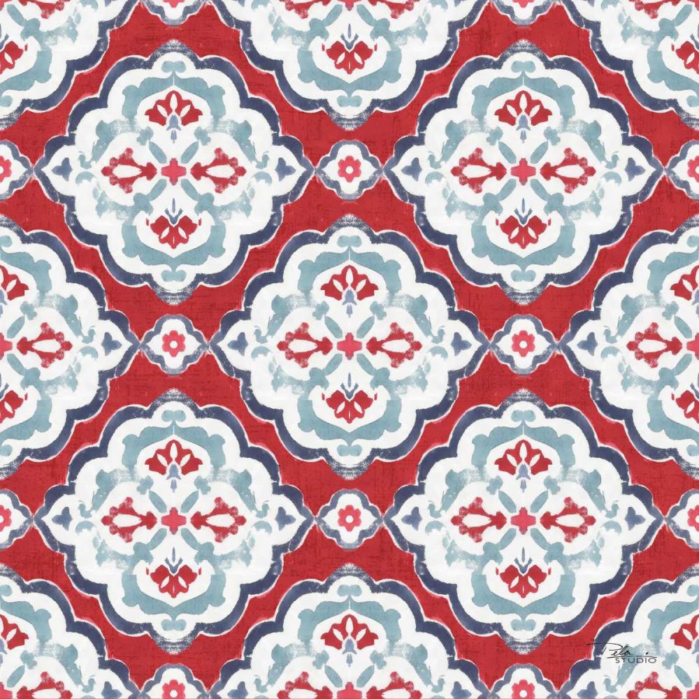 Bazaar Patchwork Pattern IIA art print by Pela Studio for $57.95 CAD