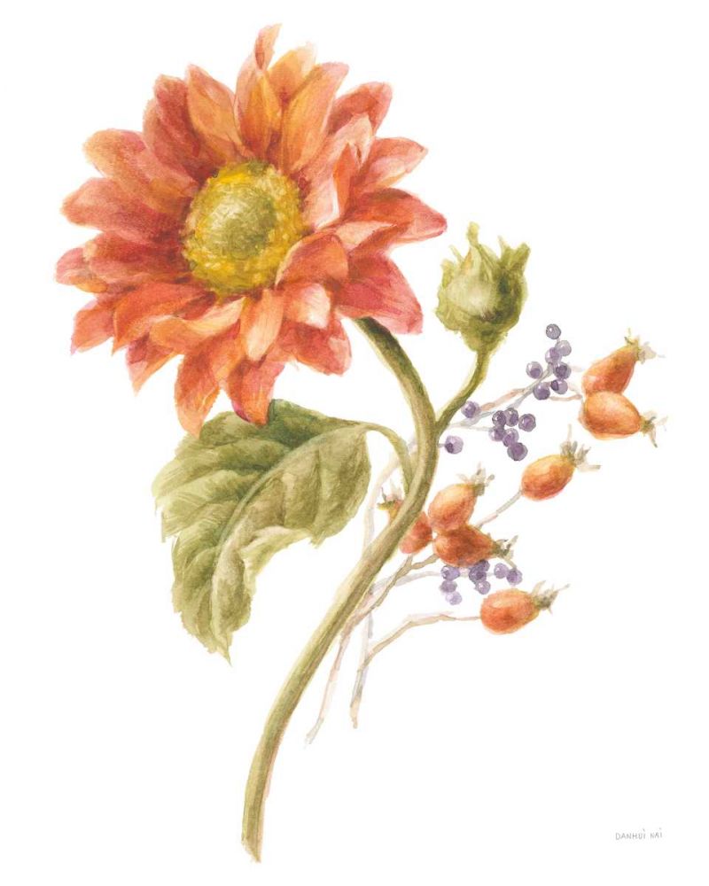 Floursack Autumn II on White art print by Danhui Nai for $57.95 CAD