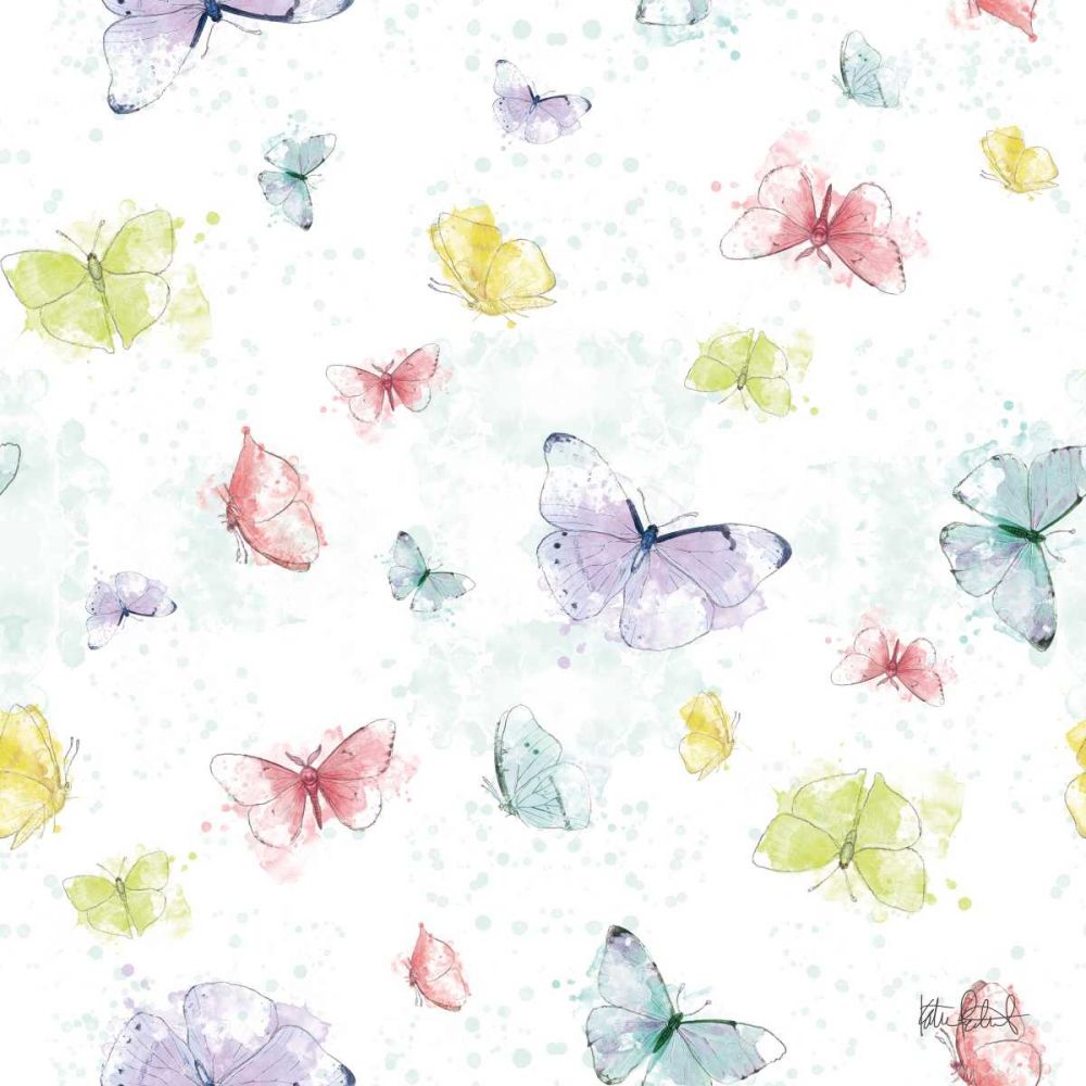 Spring Splash Pattern I art print by Katie Pertiet for $57.95 CAD